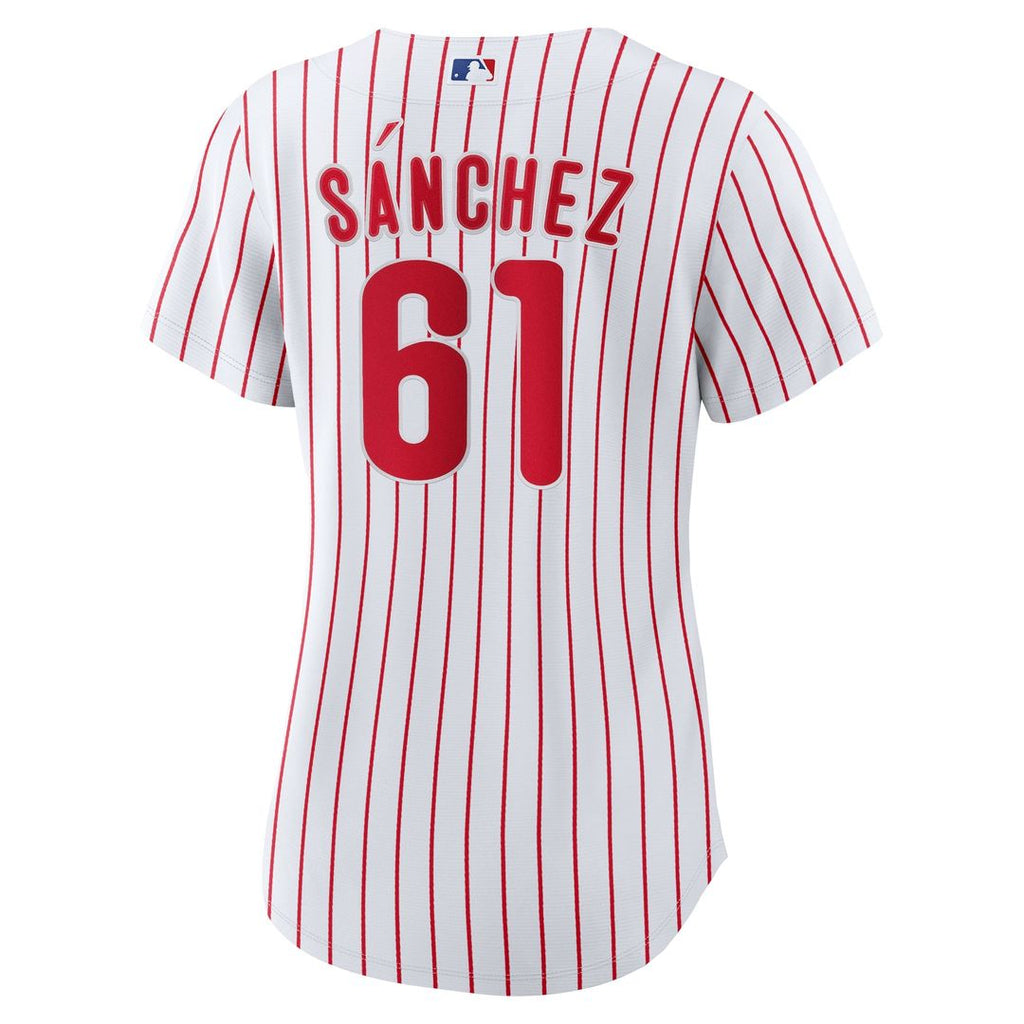 Philadelphia Phillies Cristopher Sanchez Women's Home Replica Jersey — White