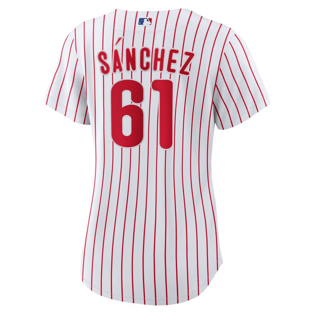 Philadelphia Phillies Cristopher Sanchez Women's Home Replica Jersey — White