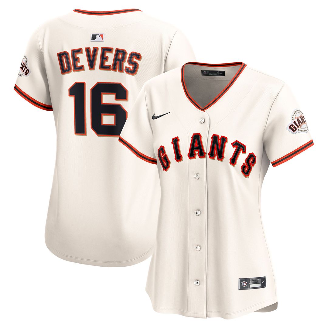 San Francisco Giants Rafael Devers Women's Home Limited Jersey — Cream