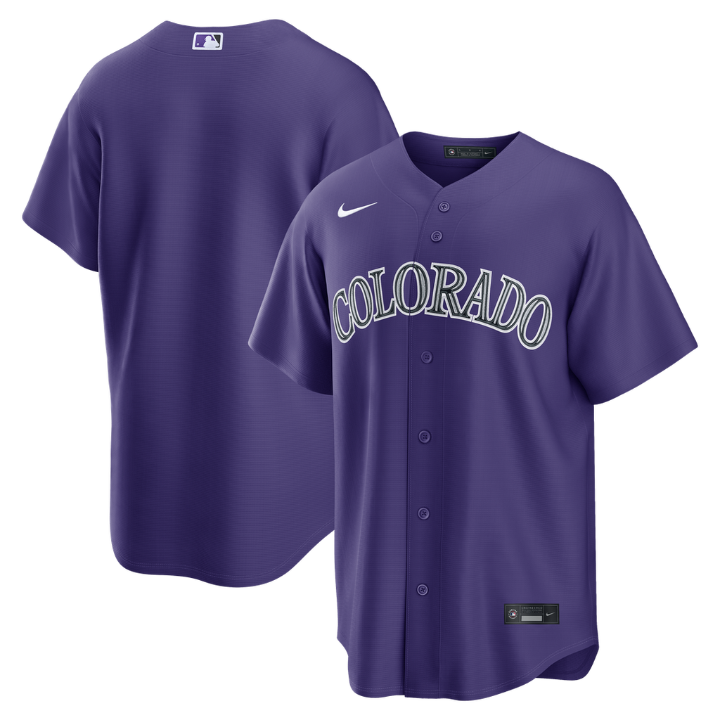 Colorado Rockies Alternate Replica Jersey — Purple