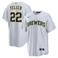 Milwaukee Brewers Christian Yelich Alternate Replica Jersey — White