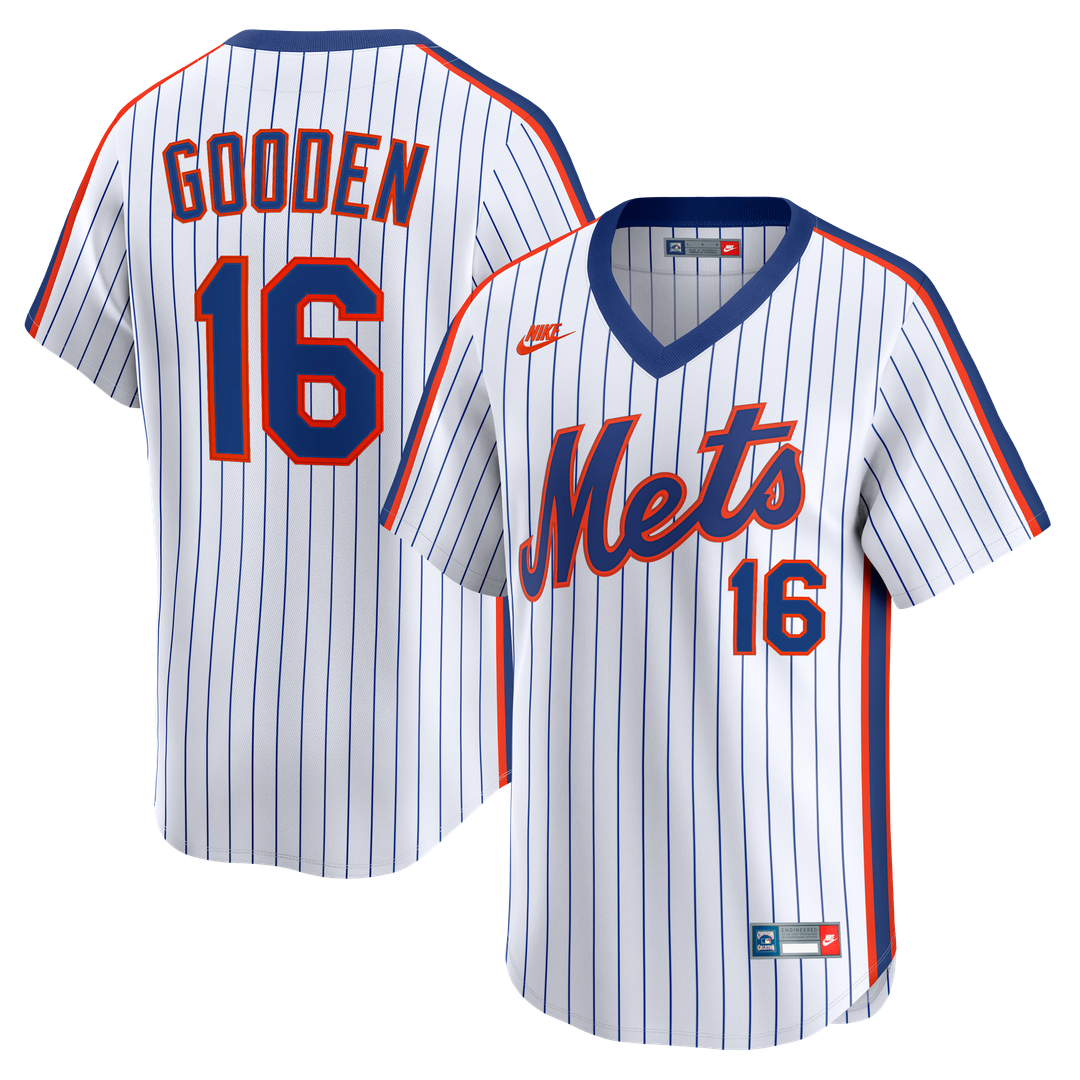 New York Mets Dwight Gooden Cooperstown Limited Jersey — White