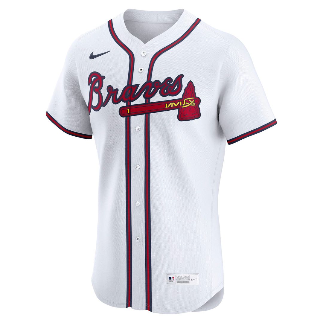 Atlanta Braves Home Elite Jersey — White