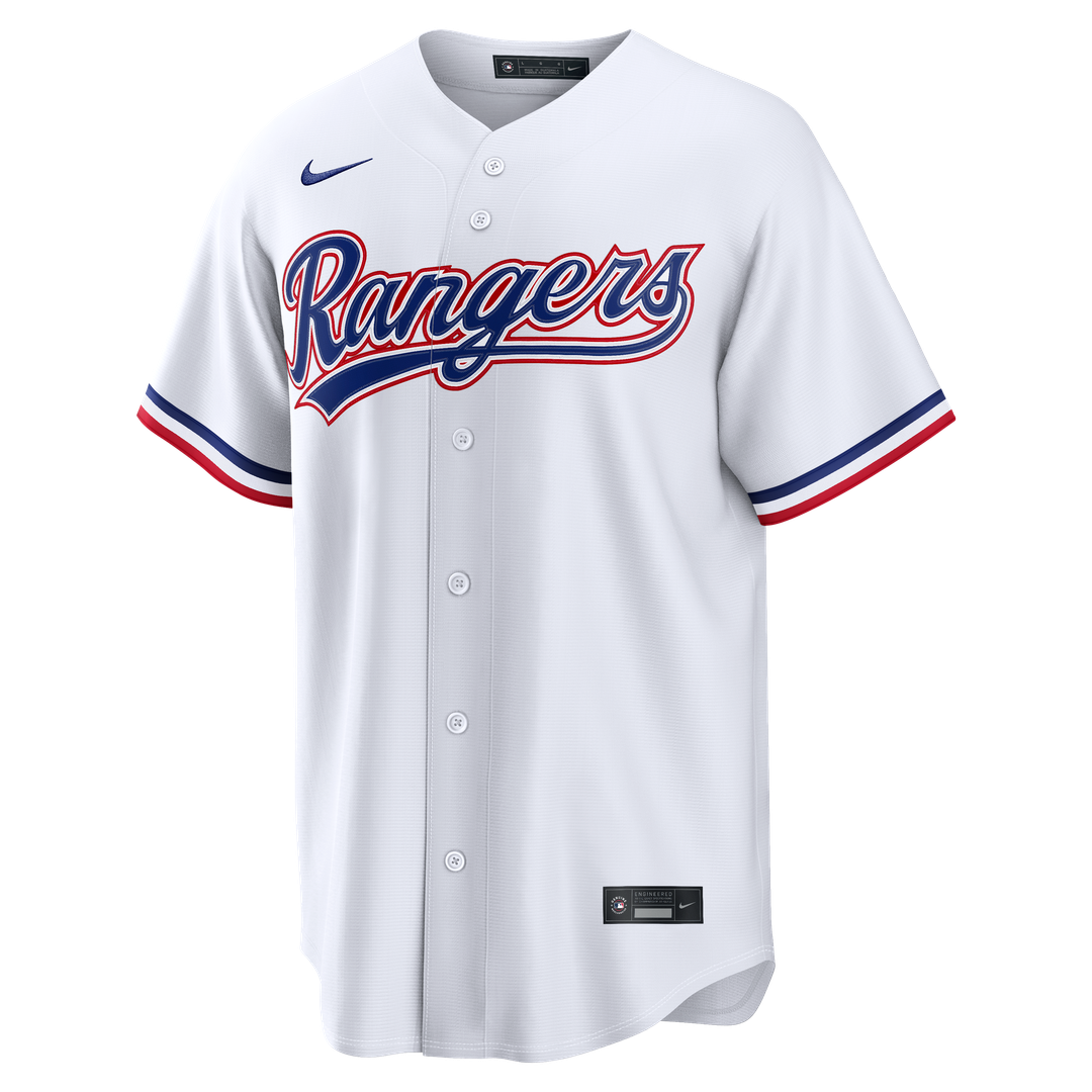 Texas Rangers Jake Burger Home Replica Jersey — White