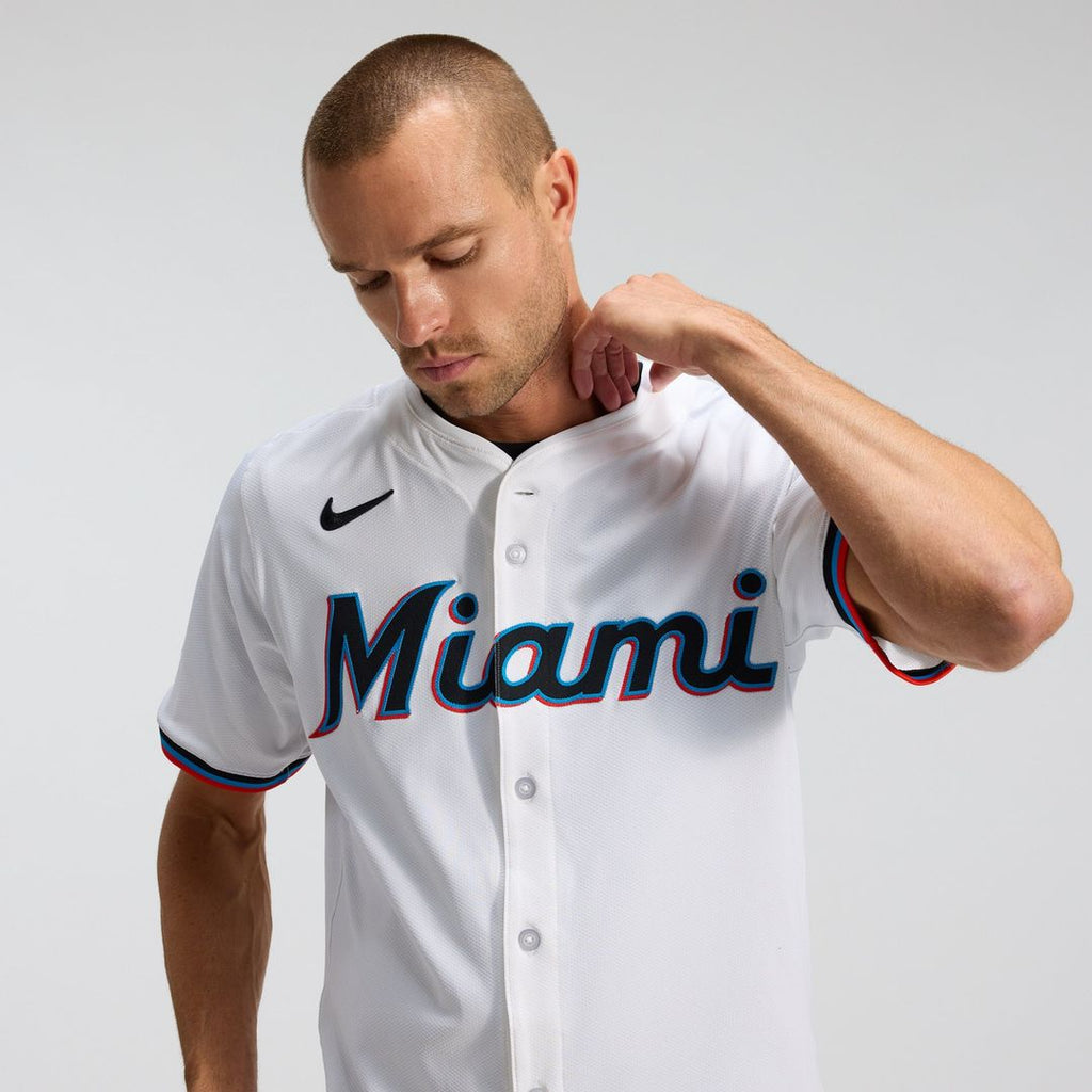 Miami Marlins Home Elite Jersey — White