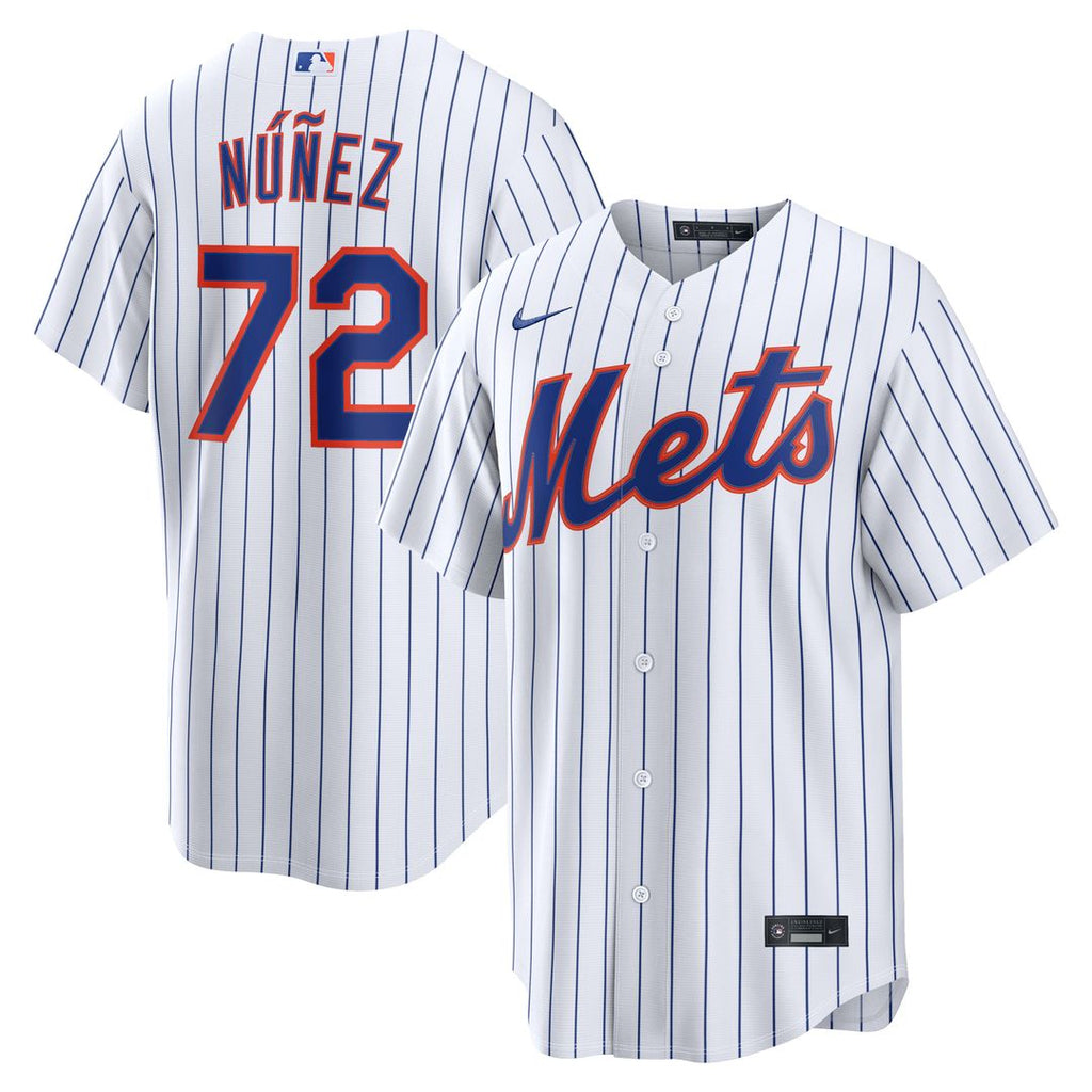 New York Mets Dedniel Núñez Home Replica Jersey — White