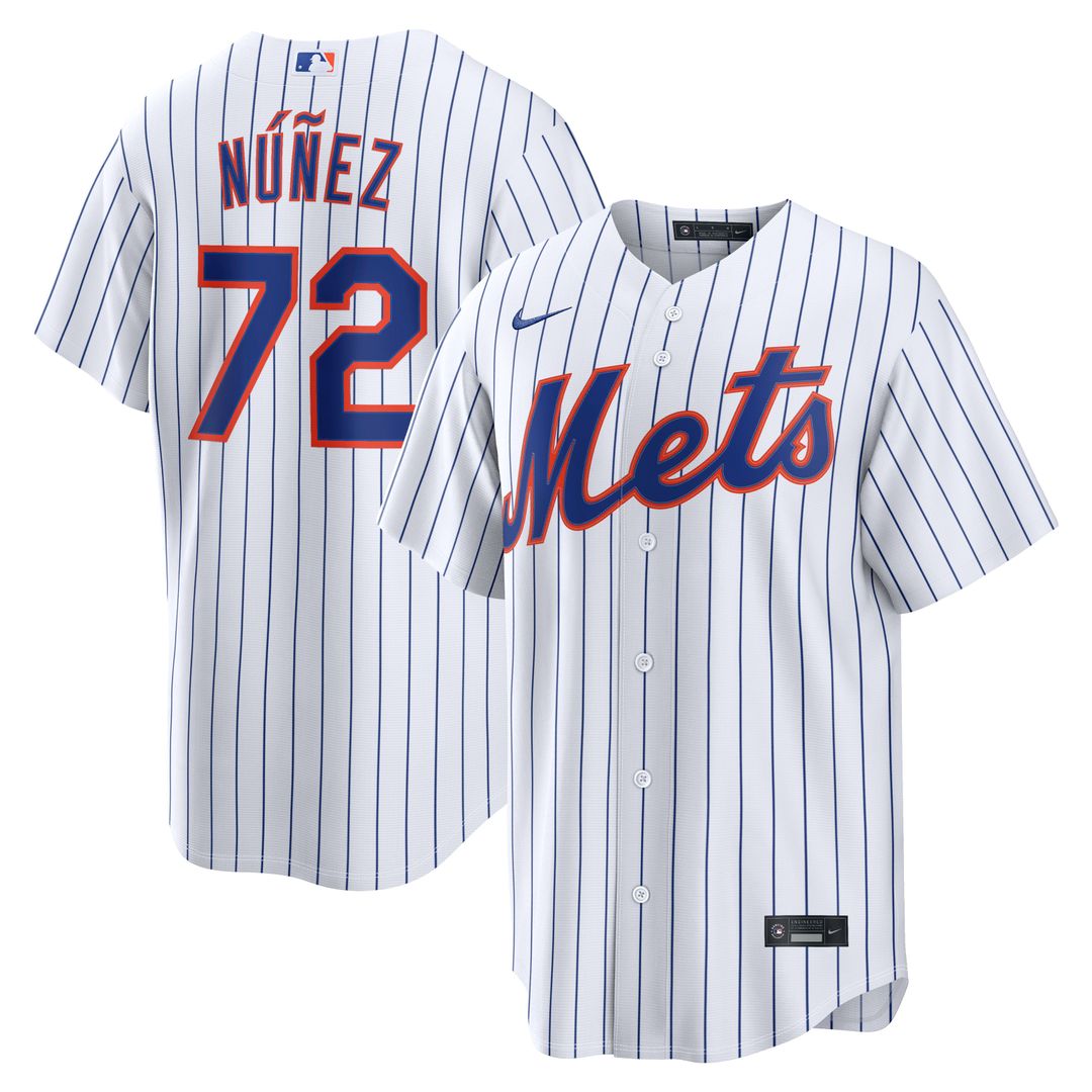 New York Mets Dedniel Núñez Home Replica Jersey — White