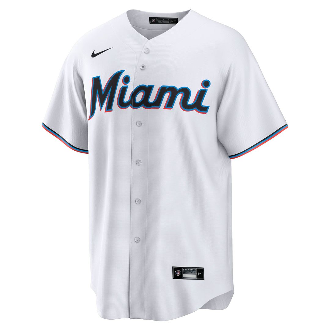 Miami Marlins Graham Pauley Home Replica Jersey — White