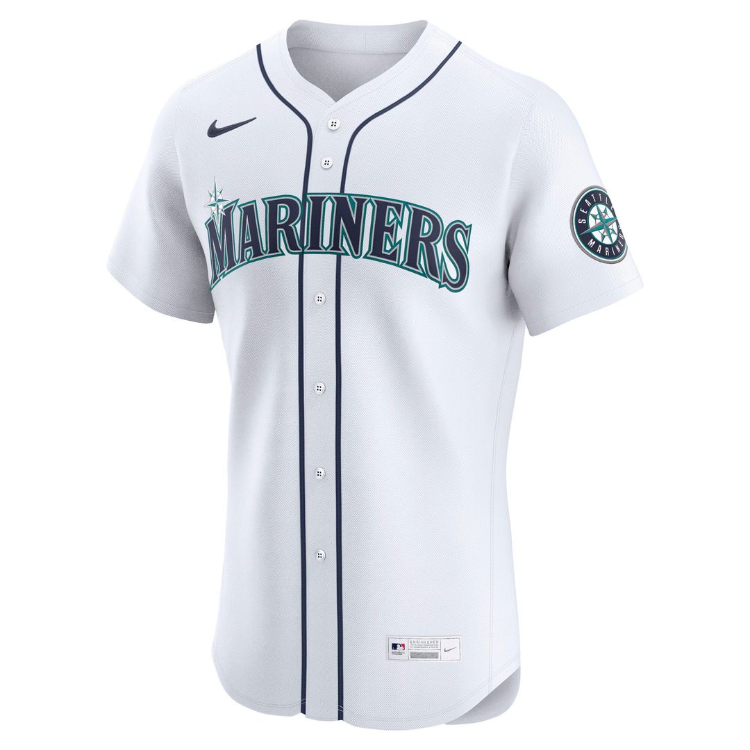 Seattle Mariners Home Elite Jersey — White