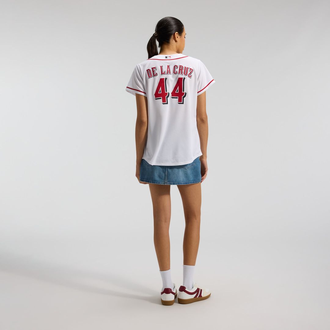 Cincinnati Reds Elly De La Cruz Women's Home Replica Jersey — White