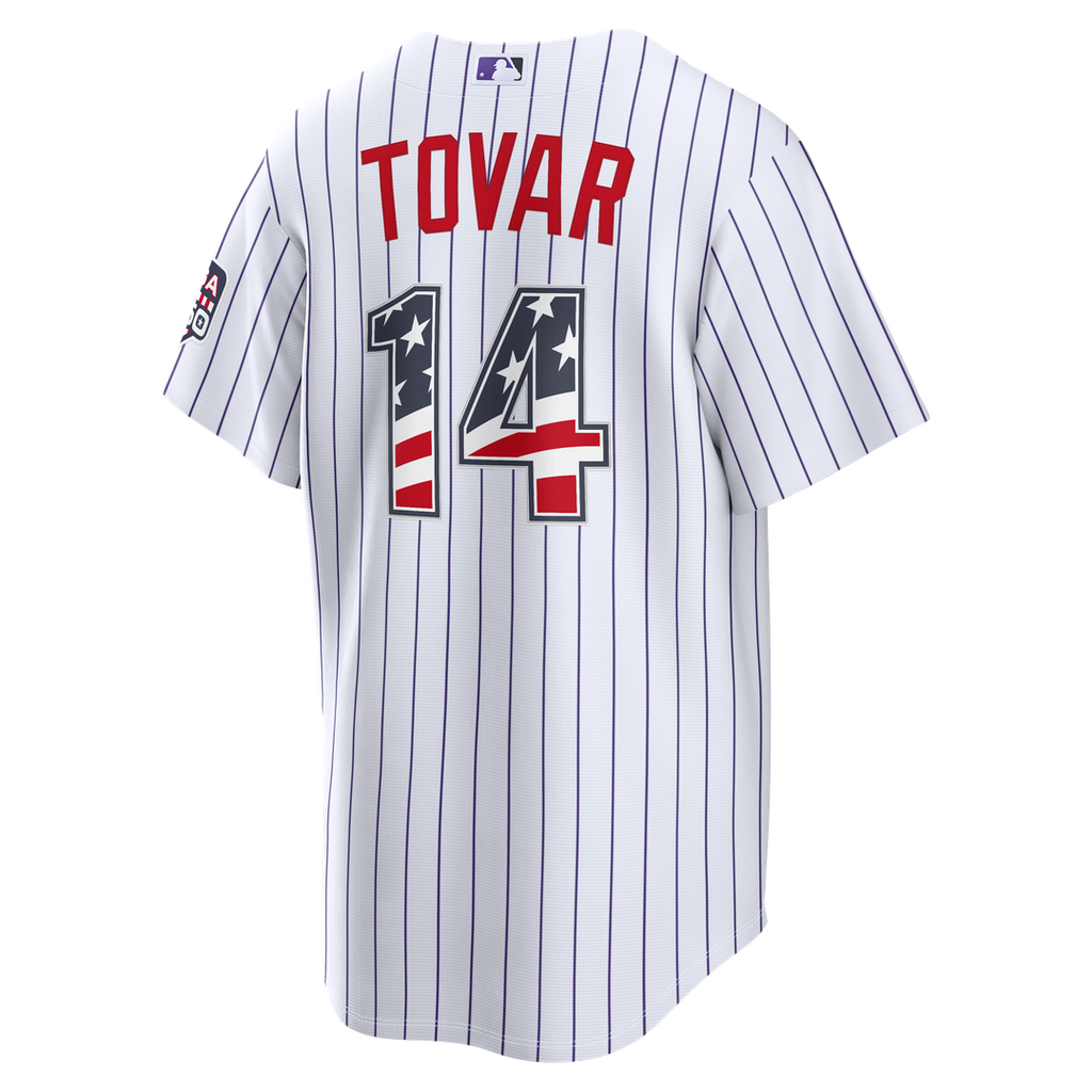Colorado Rockies Ezequiel Tovar USA 250 Fourth of July Home Stadium Jersey — White