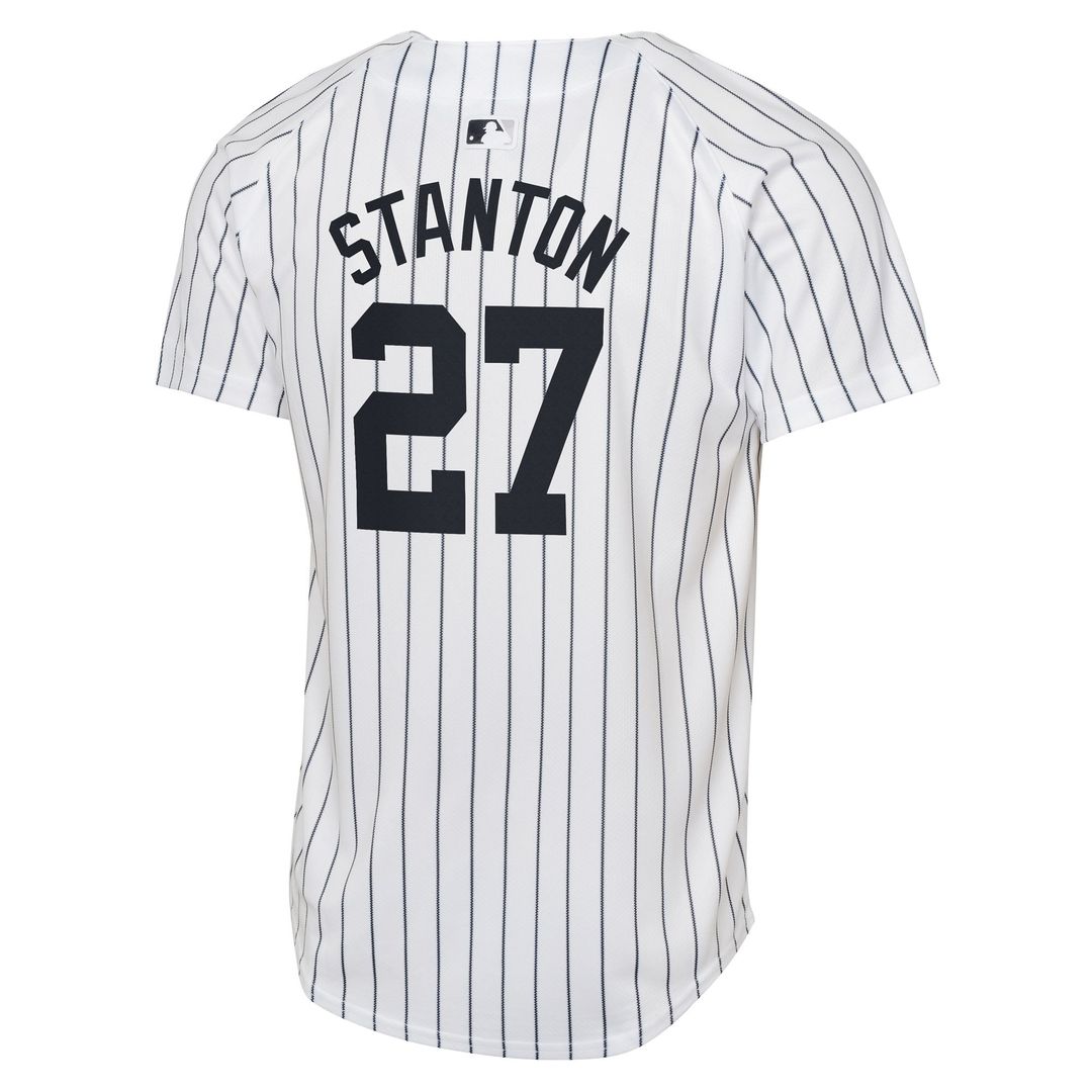 New York Yankees Giancarlo Stanton Youth Home Limited Jersey — White