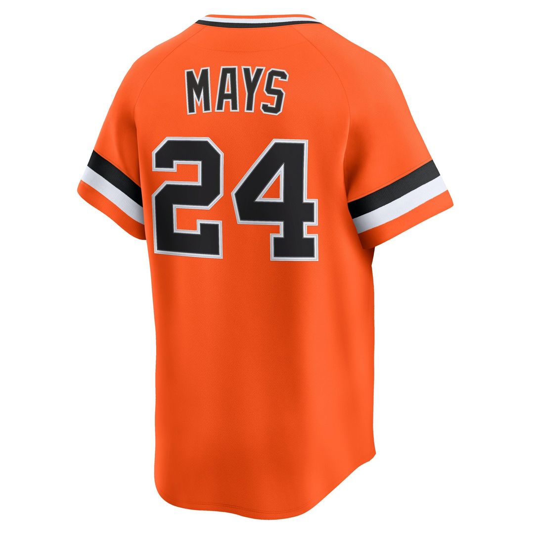 San Francisco Giants Willie Mays Cooperstown Limited Jersey — Orange