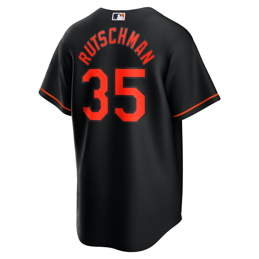 Baltimore Orioles Adley Rutschman Alternate Replica Jersey — Black