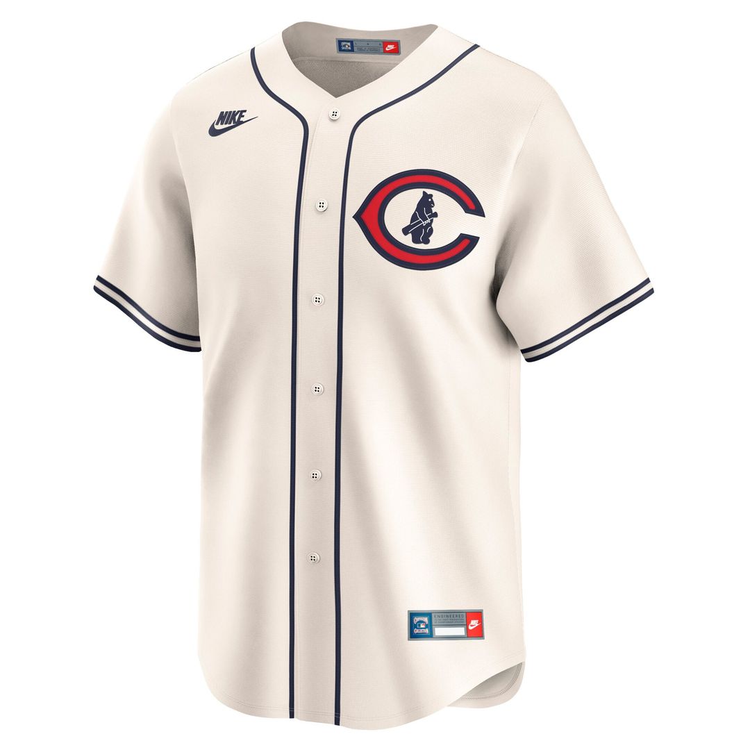 Chicago Cubs Seiya Suzuki Throwback Cooperstown Limited Jersey — Cream