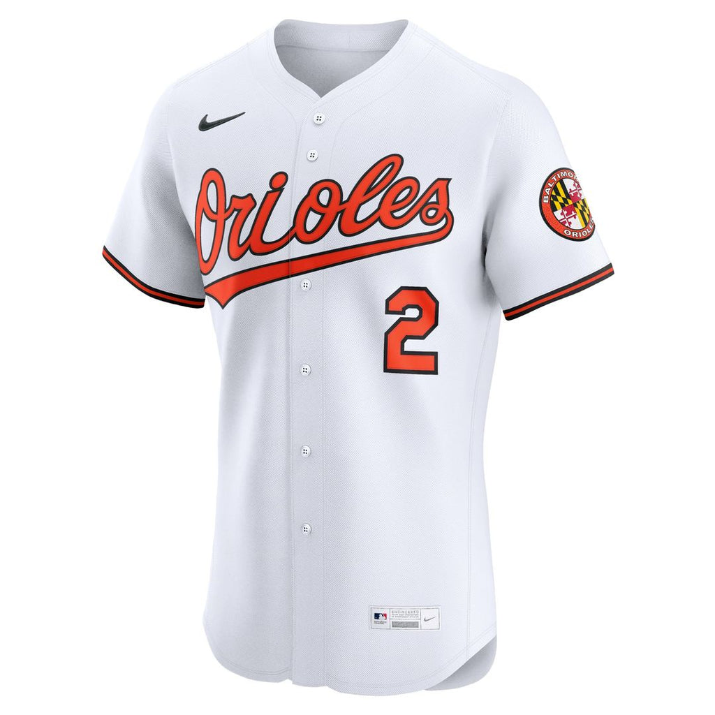 Baltimore Orioles Gunnar Henderson Home Elite Jersey — White