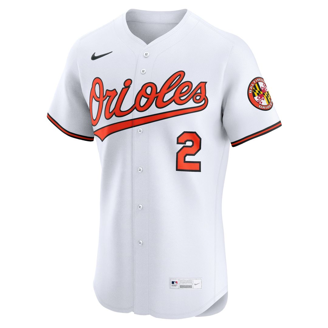 Baltimore Orioles Gunnar Henderson Home Elite Jersey — White