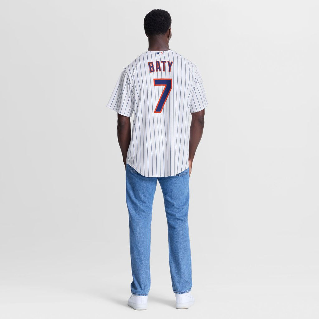 New York Mets Brett Baty Home Replica Jersey — White