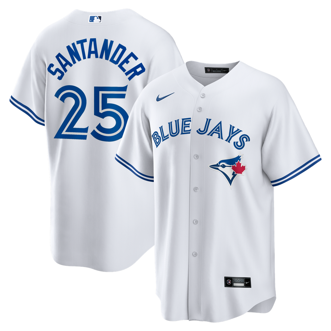 Toronto Blue Jays Anthony Santander Home Replica Jersey — White