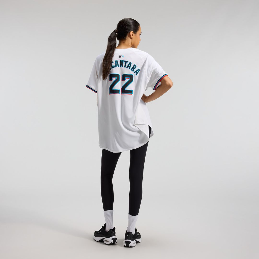 Miami Marlins Sandy Alcantara Women's Home Limited Jersey — White