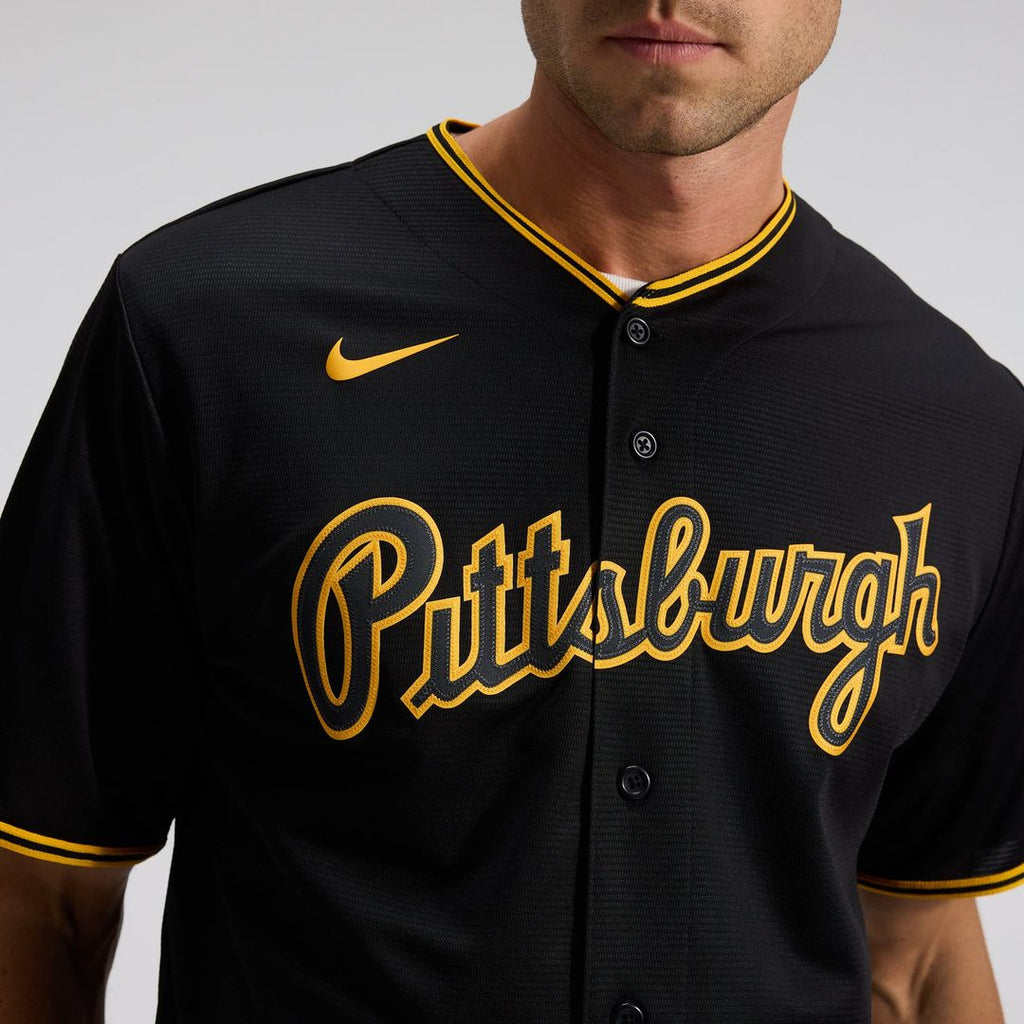 Pittsburgh Pirates Alternate Replica Team Jersey — Black
