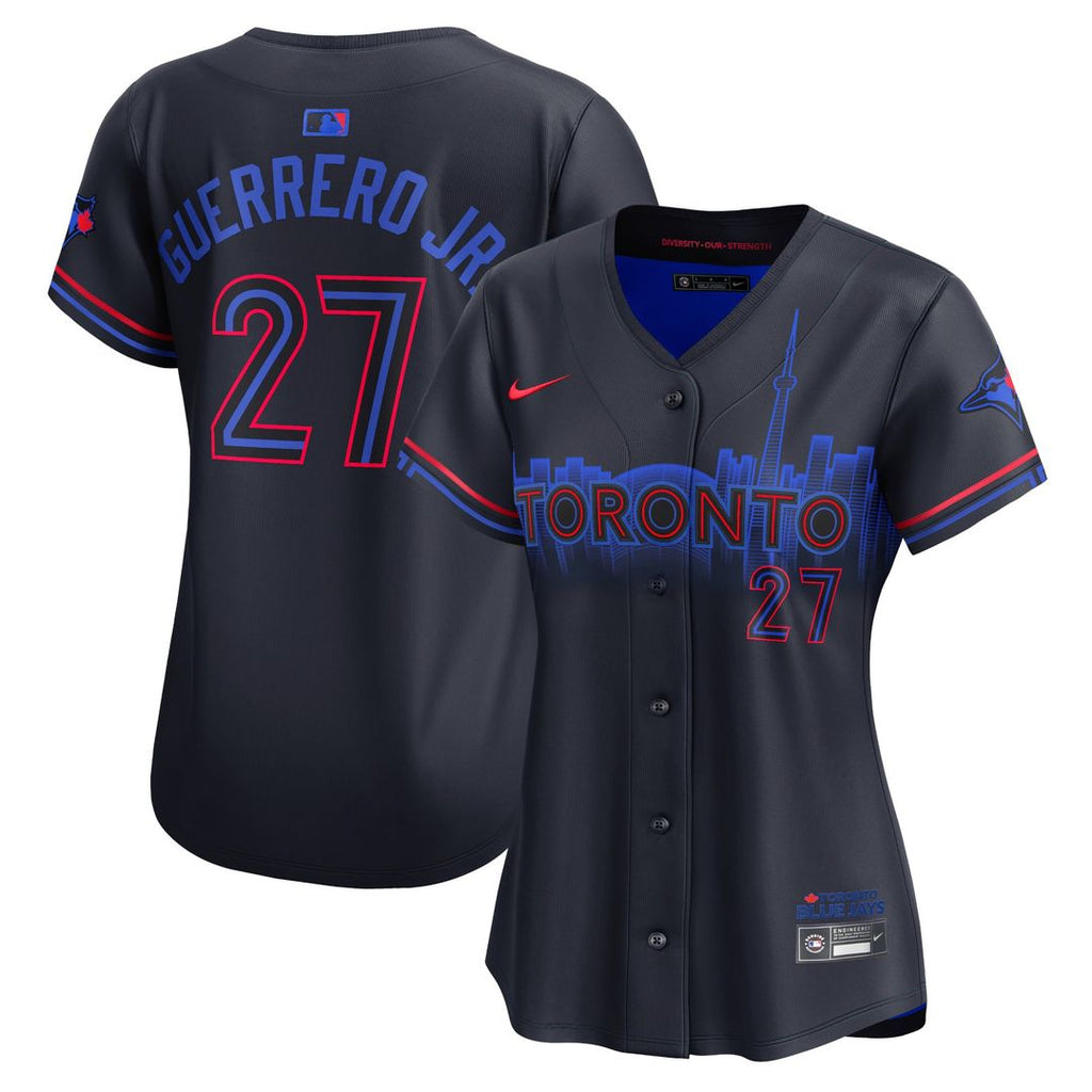 Toronto Blue Jays Vladimir Guerrero Jr. Women's 2024 City Connect Limited Jersey — Navy