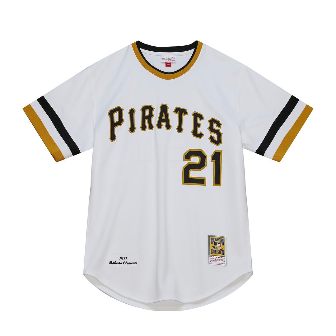 Pittsburgh Pirates Roberto Clemente Cooperstown Authentic Jersey — White