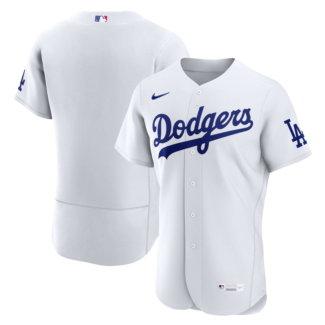 Los Angeles Dodgers Home Authentic Jersey — White
