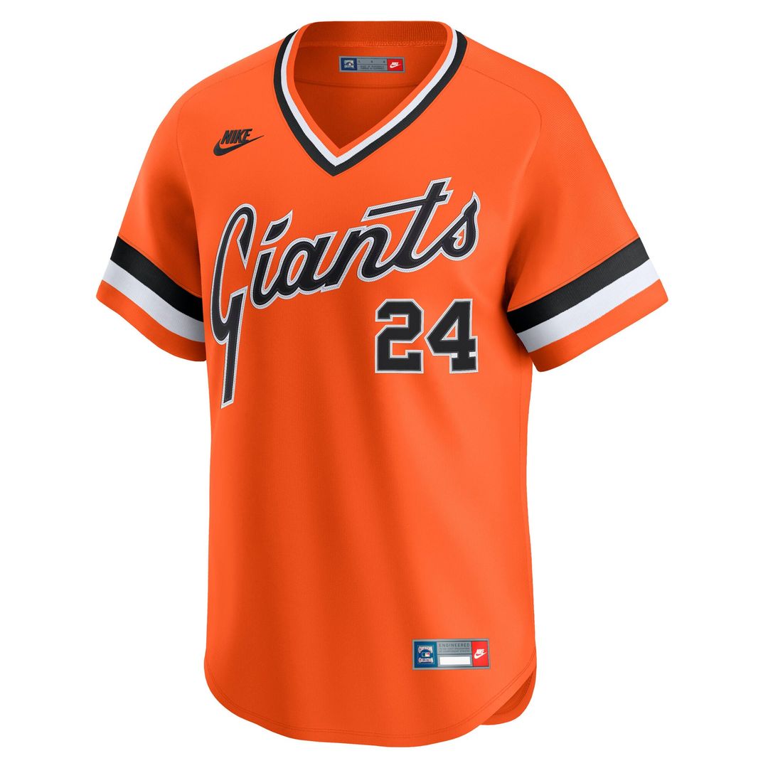 San Francisco Giants Willie Mays Cooperstown Limited Jersey — Orange