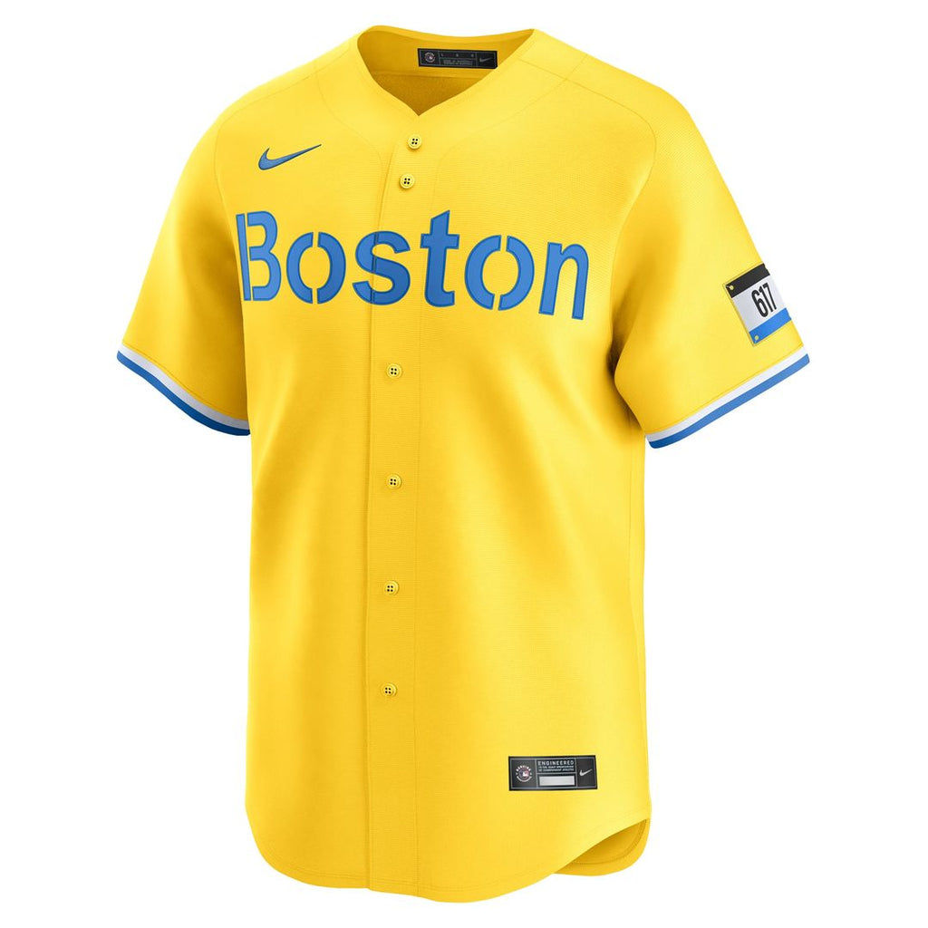 Boston Red Sox David Ortiz City Connect Retired Player Jersey — Gold