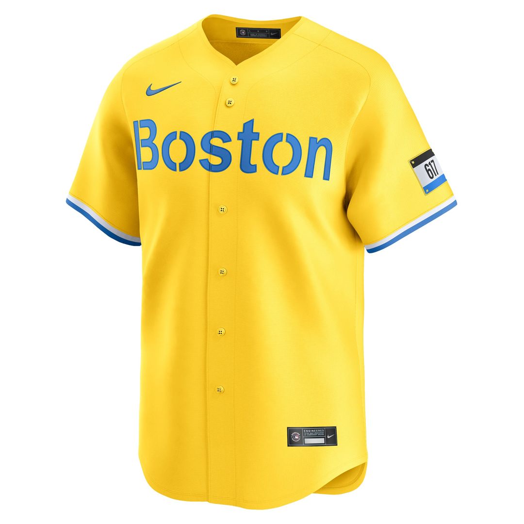 Boston Red Sox David Ortiz City Connect Retired Player Jersey — Gold