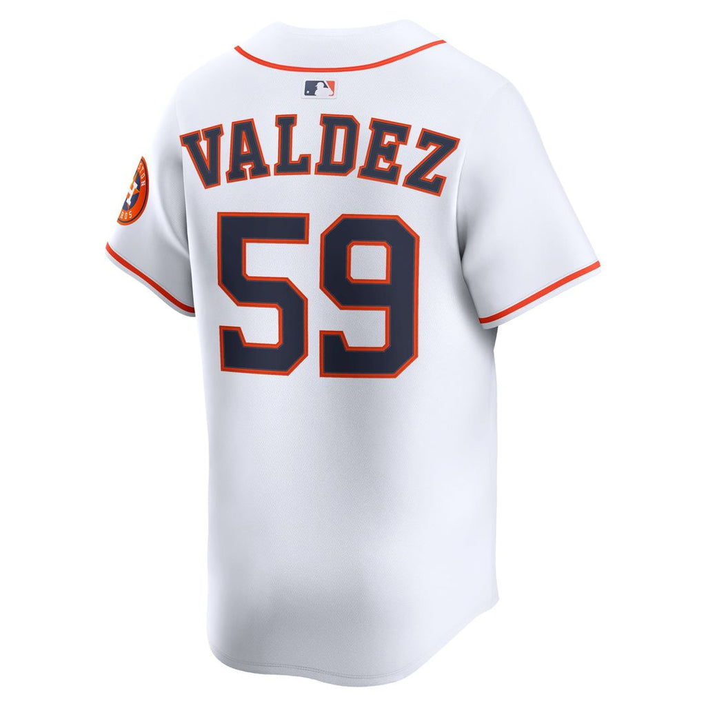 Houston Astros Framber Valdez Home Limited Jersey — White