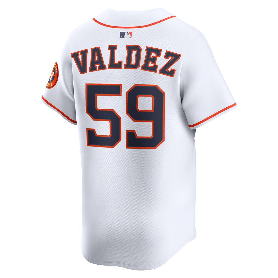 Houston Astros Framber Valdez Home Limited Jersey — White