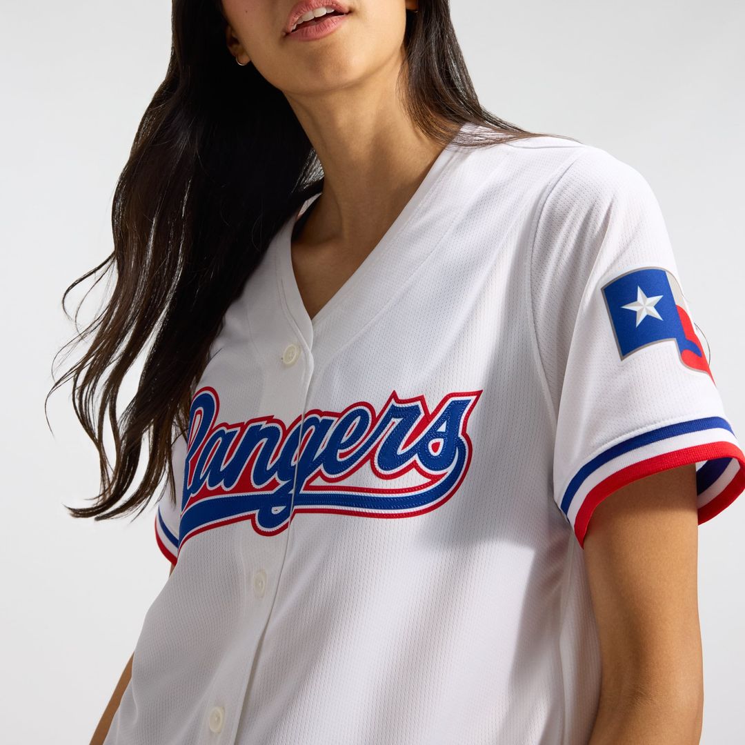 Texas Rangers Women's Home Limited Jersey — White