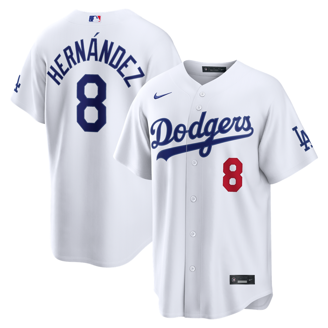 Los Angeles Dodgers Enrique Hernández Home Stadium Jersey — White