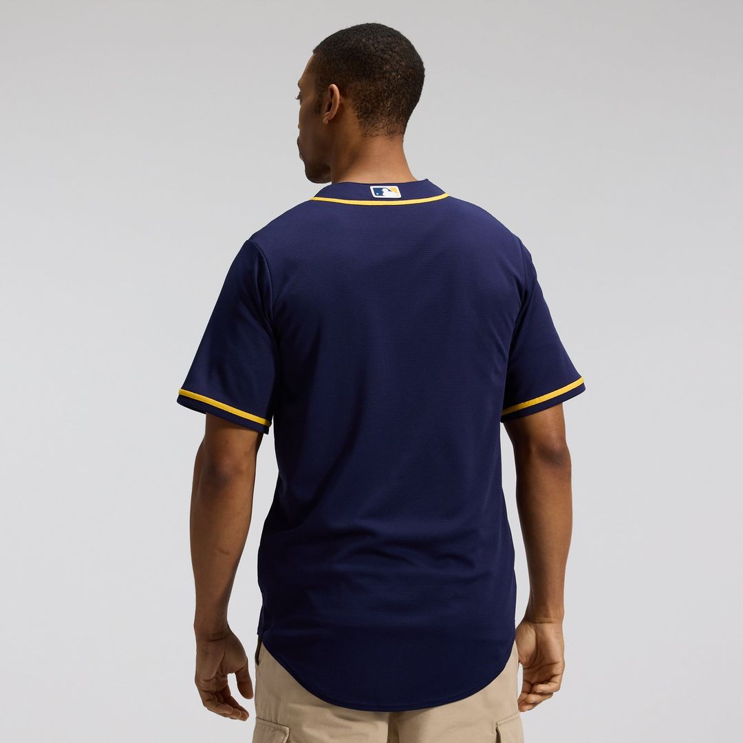 Milwaukee Brewers Alternate Replica Team Jersey — Navy