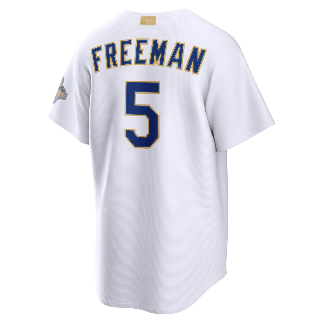 Los Angeles Dodgers Freddie Freeman 2026 Gold Collection Stadium Jersey — White