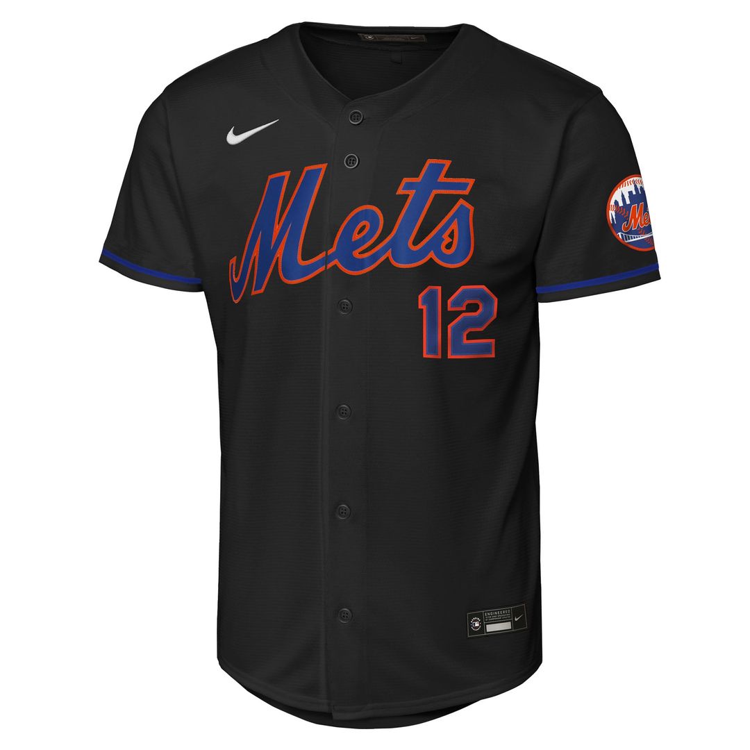 New York Mets Francisco Lindor Youth Road Stadium Jersey — Gray