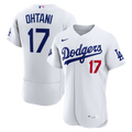 Los Angeles Dodgers Shohei Ohtani Home Authentic Sponsor Patch Jersey — White