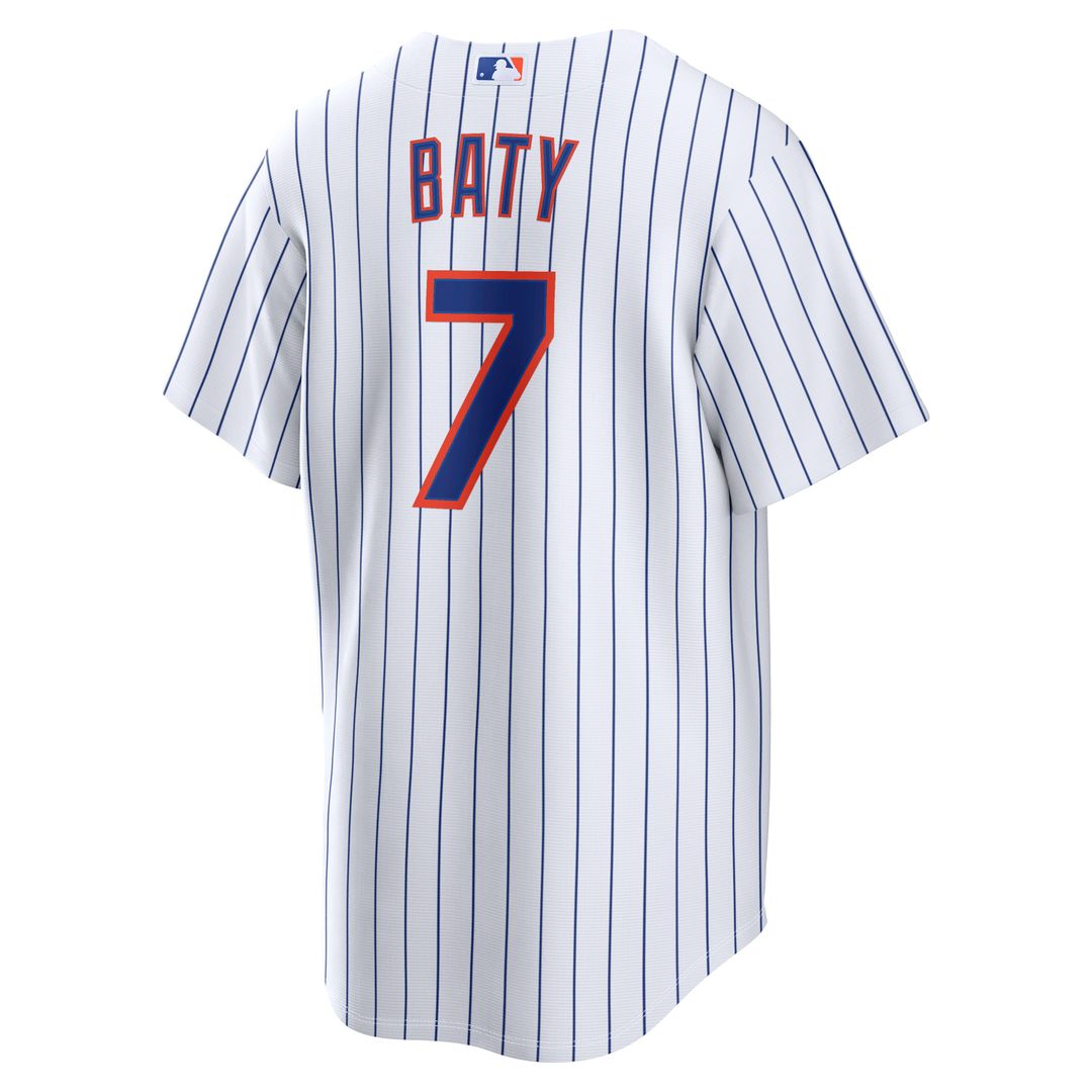 New York Mets Brett Baty Home Replica Jersey — White