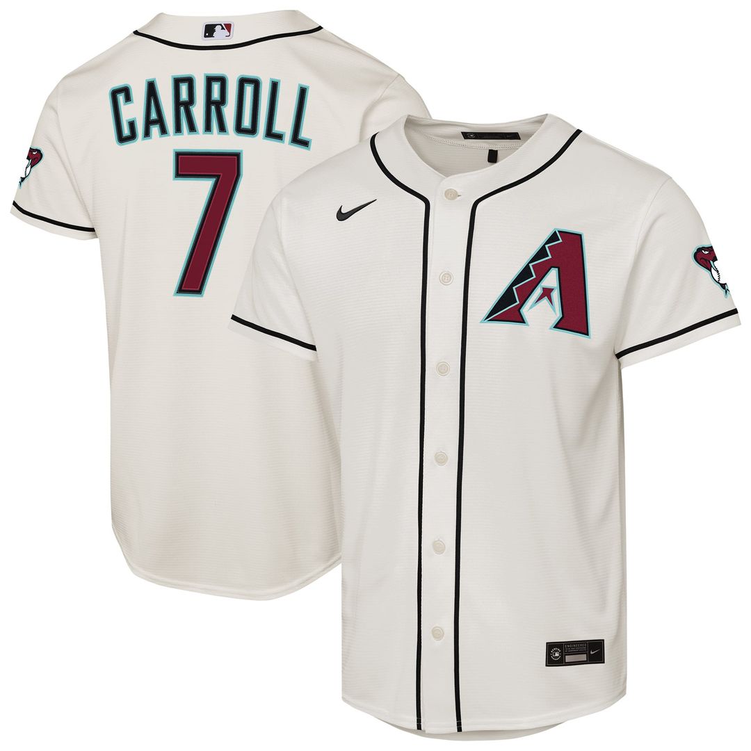 Arizona Diamondbacks Corbin Carroll Youth Alternate Stadium Jersey — Black