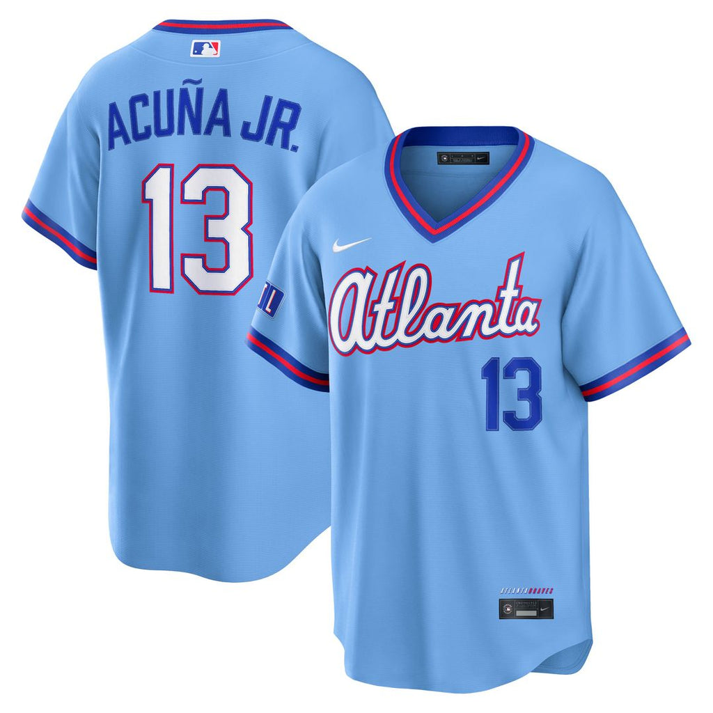 Atlanta Braves Ronald Acuña Jr. 2026 City Connect Stadium Jersey — Powder Blue
