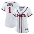 Atlanta Braves Ozzie Albies Women's Home Replica Jersey — White