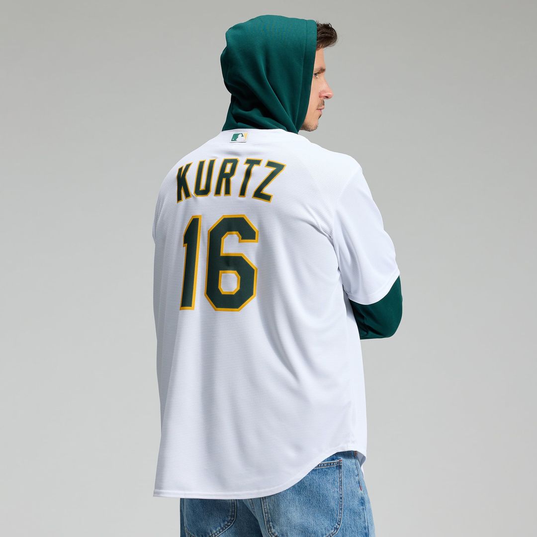 Athletics Nick Kurtz Home Replica Jersey — White