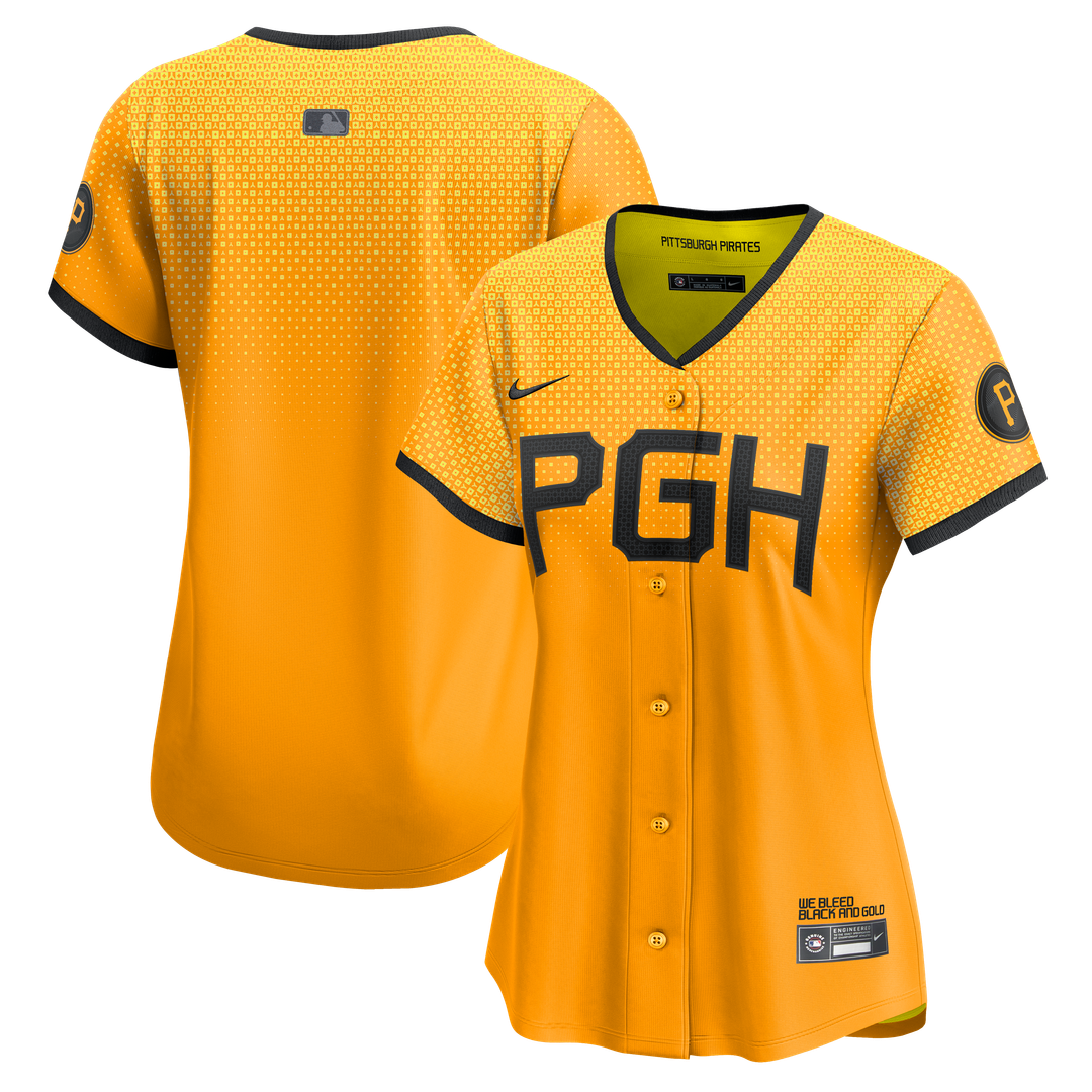 Pittsburgh Pirates Women's City Connect Limited Jersey — Gold