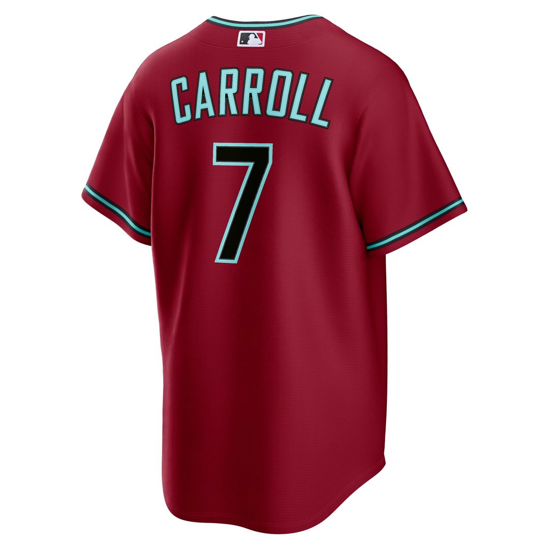 Arizona Diamondbacks Corbin Carroll Alternate 2 Replica Jersey — Crimson