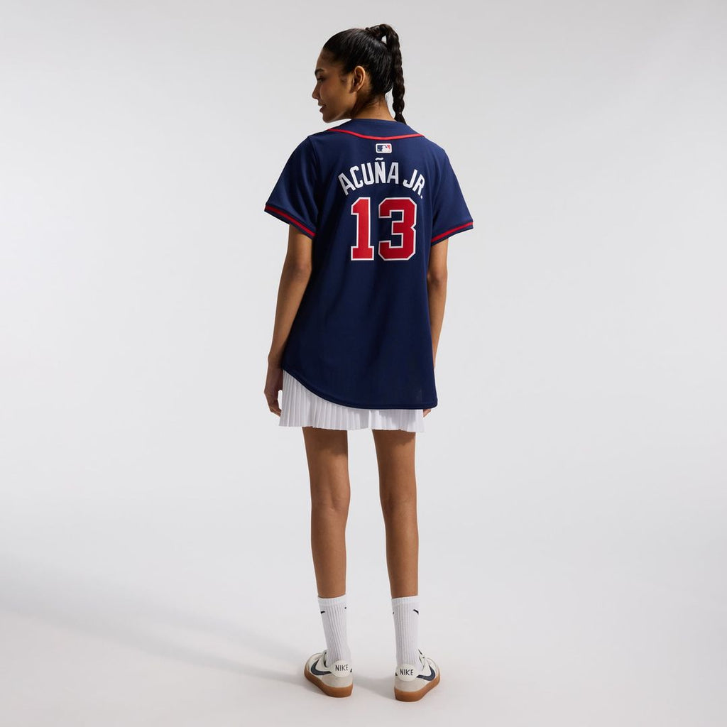 Atlanta Braves Ronald Acuña Jr. Women's Alternate Limited Jersey — Navy