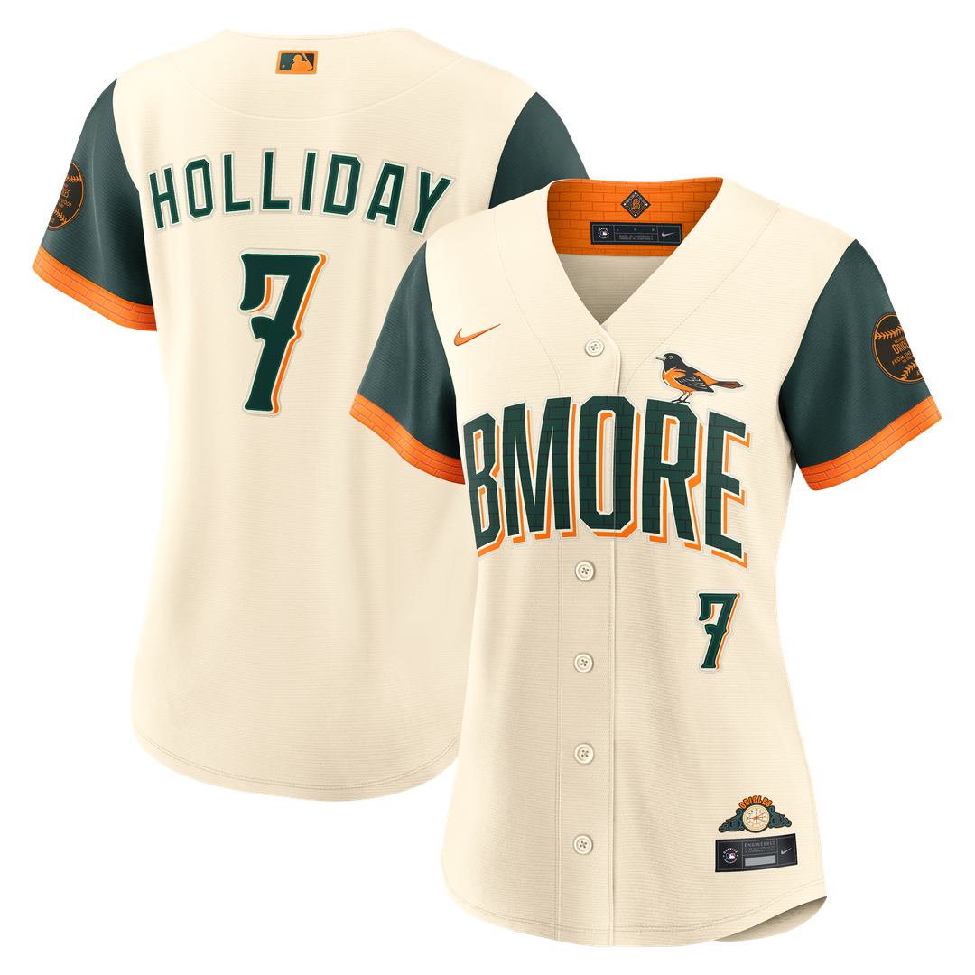 Baltimore Orioles Jackson Holliday Women's 2026 City Connect Stadium Jersey — Cream