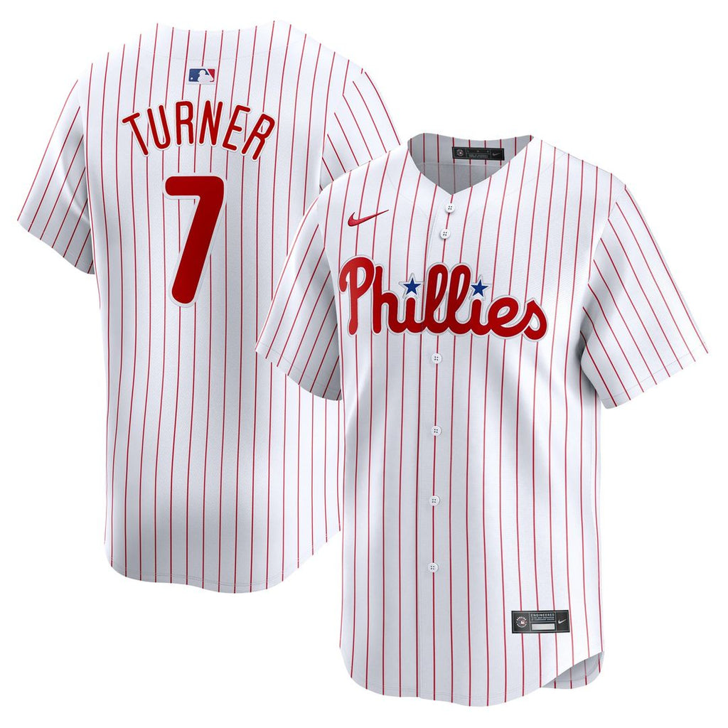 Philadelphia Phillies Trea Turner Youth Home Limited Jersey — White