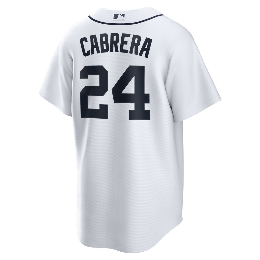 Detroit Tigers Miguel Cabrera Home Retired Replica Jersey — White